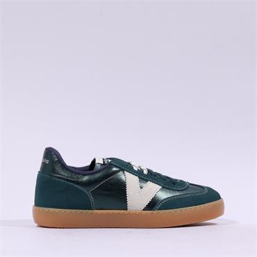 Victoria Berlin Metallic Gumsole Trainer - Green Metallic